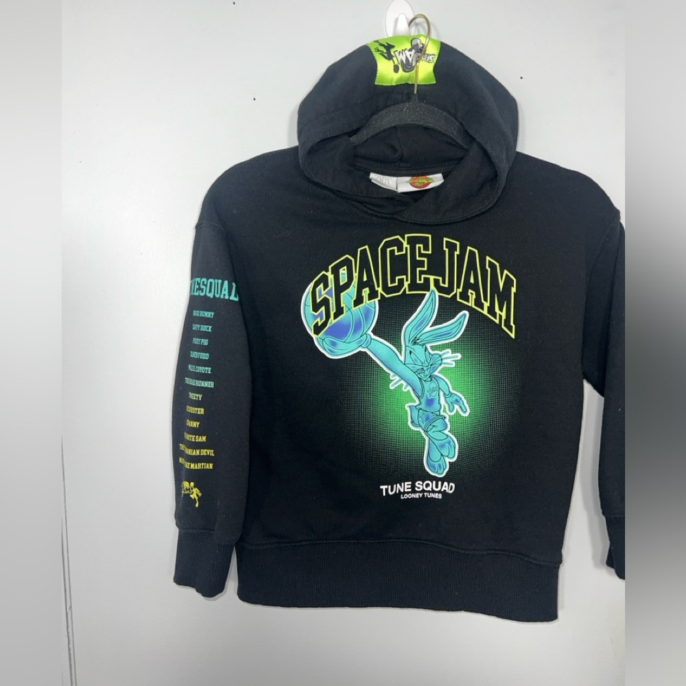Loony tunes Space Jam kids Hoodie Black EWC Neon Deer Graphic Hoodie